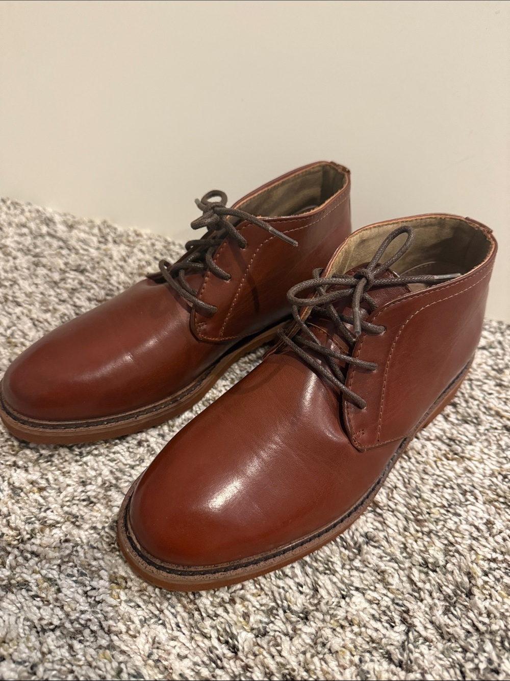 Harper Canyon Brown Leather Kids Dress Chukka Boots size 2